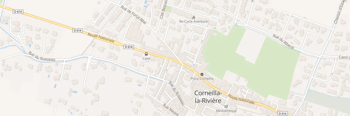 Plan du 126 Rte Nationale à Corneilla-la-Rivière