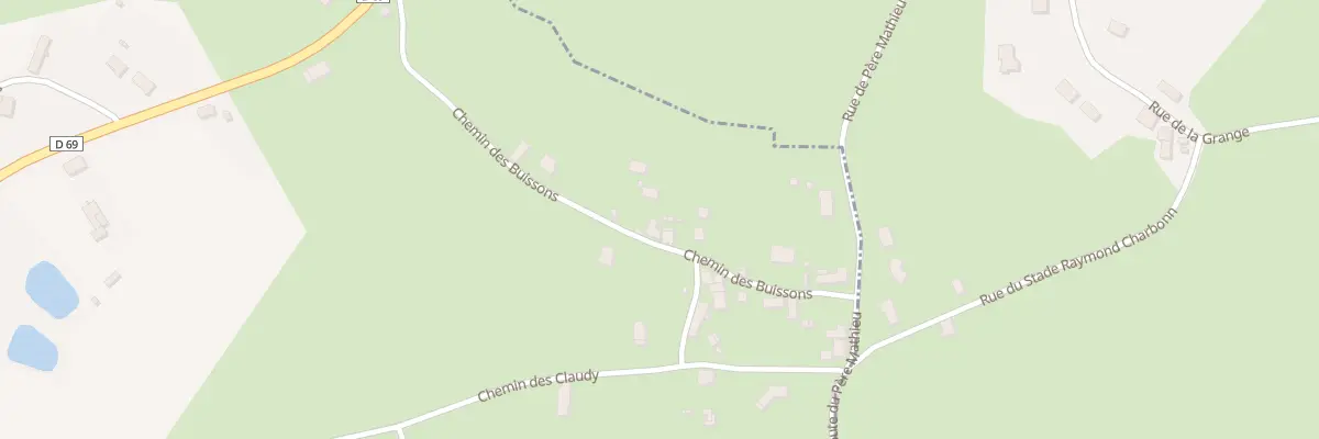 Plan du 281 Che des Buissons à Durdat-Larequille