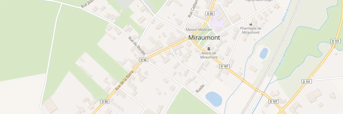 Plan du 7 Rue de la Barre à Miraumont