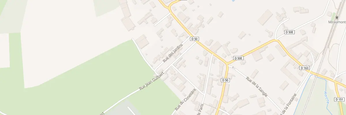 Plan du 8 Rue Jean Guilbert à Miraumont