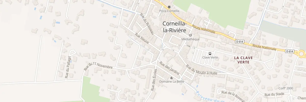 Plan du 9 Rue Neuve à Corneilla-la-Rivière