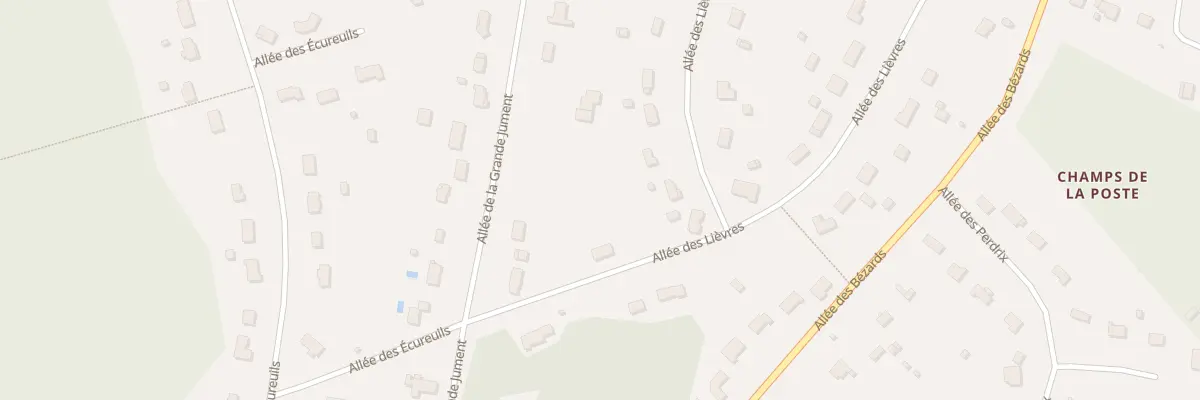 Plan du 1 All des Liévres à Boismorand