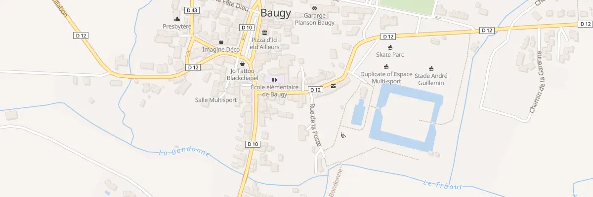 Plan du 11 Rue du Doc Tillet à Baugy