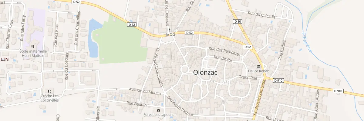 Plan du 1 Rue de la Liberation à Olonzac
