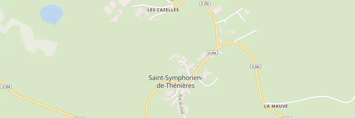 Plan du 5014 Saint Symphorien de Thenie à Saint-Symphorien-de-Thénières