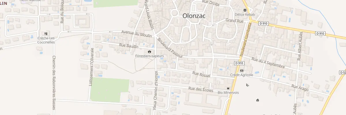 Plan du 13 Bd Pasteur à Olonzac