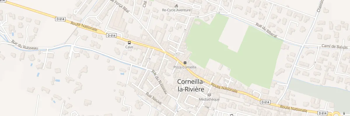 Plan du 114 Rte Nationale à Corneilla-la-Rivière