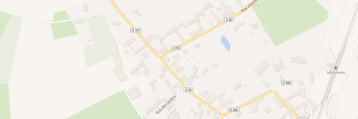Plan du 2 Rue d’Achiet à Miraumont