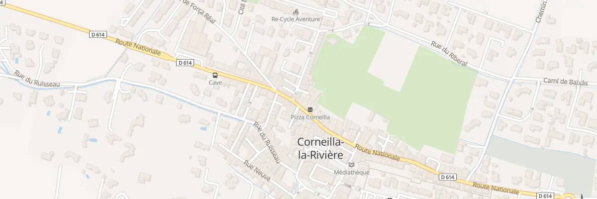 Plan du 110 Rte Nationale à Corneilla-la-Rivière