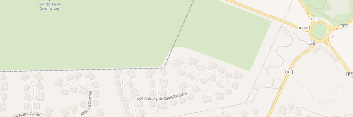 Plan du 5 All Clément Ader à Bussy-Saint-Georges