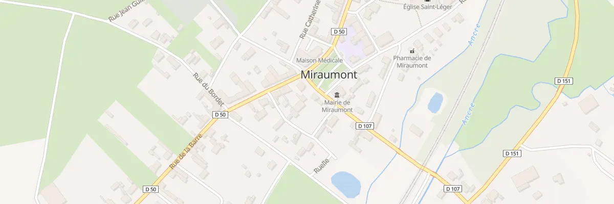Plan du 1 Rue de la Barre à Miraumont