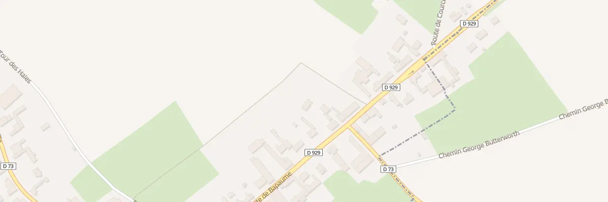 Plan du 367 Rte de Bapaume à Pozières