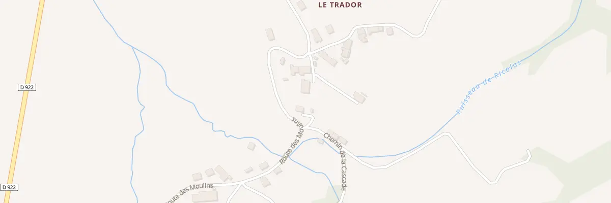 Plan du 5180 Le Trador à Laqueuille