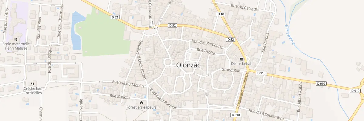 Plan du 9 Pl du Marché aux Herbes à Olonzac