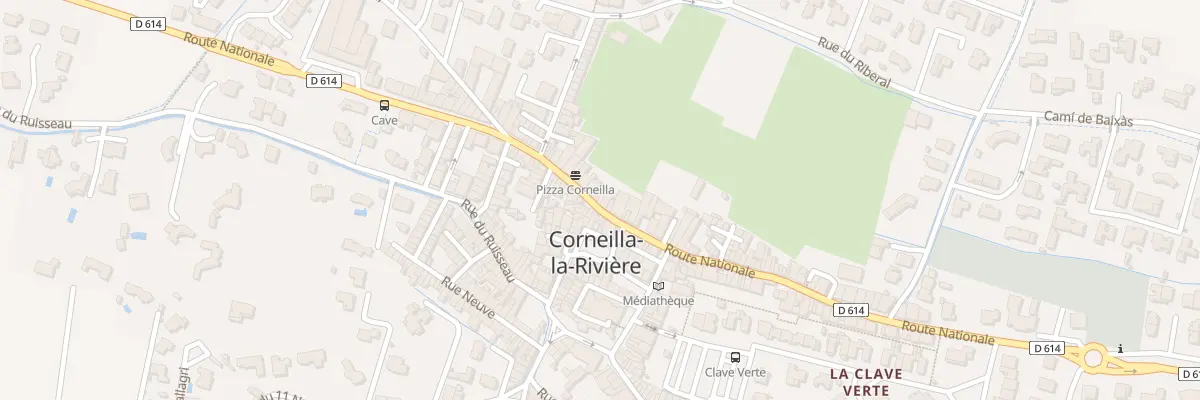 Plan du 92 Rte Nationale à Corneilla-la-Rivière