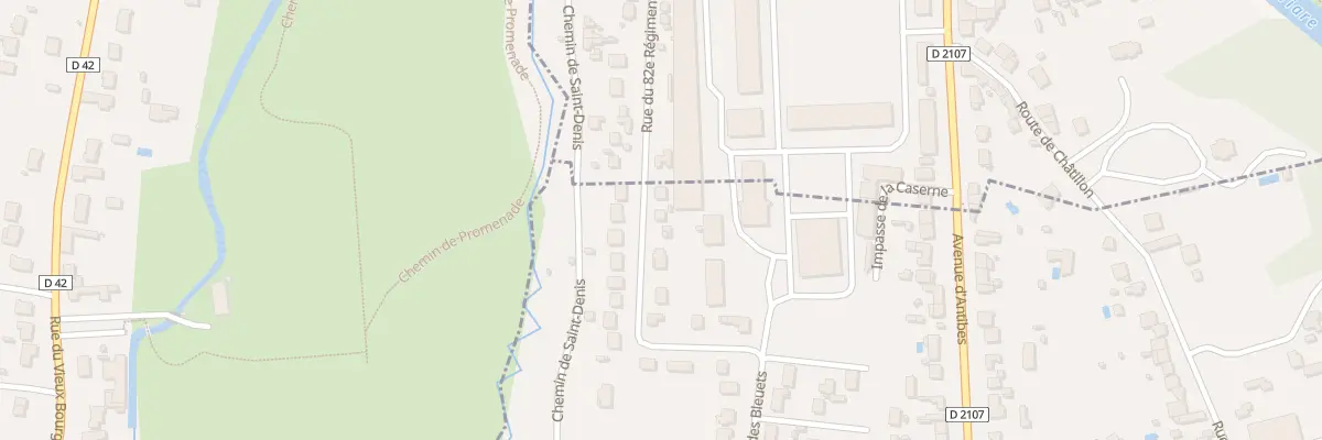 Plan du 866 Rue des Bleuets à Amilly