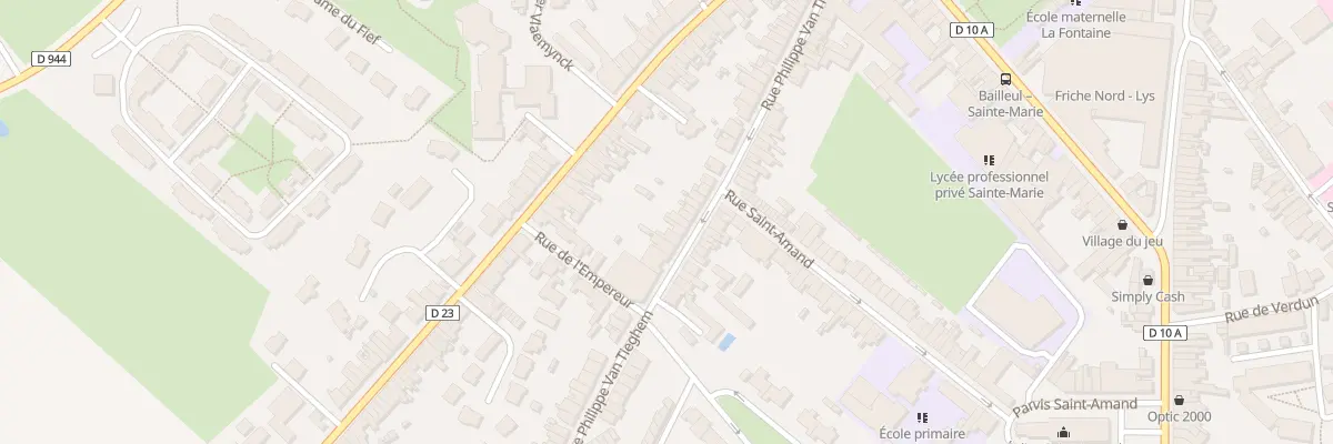 Plan du 76 Rue Philippe Van Tieghem à Bailleul
