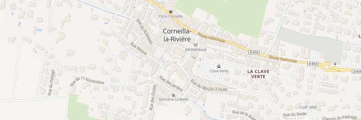 Plan du 1 Rue de l’Eglise à Corneilla-la-Rivière