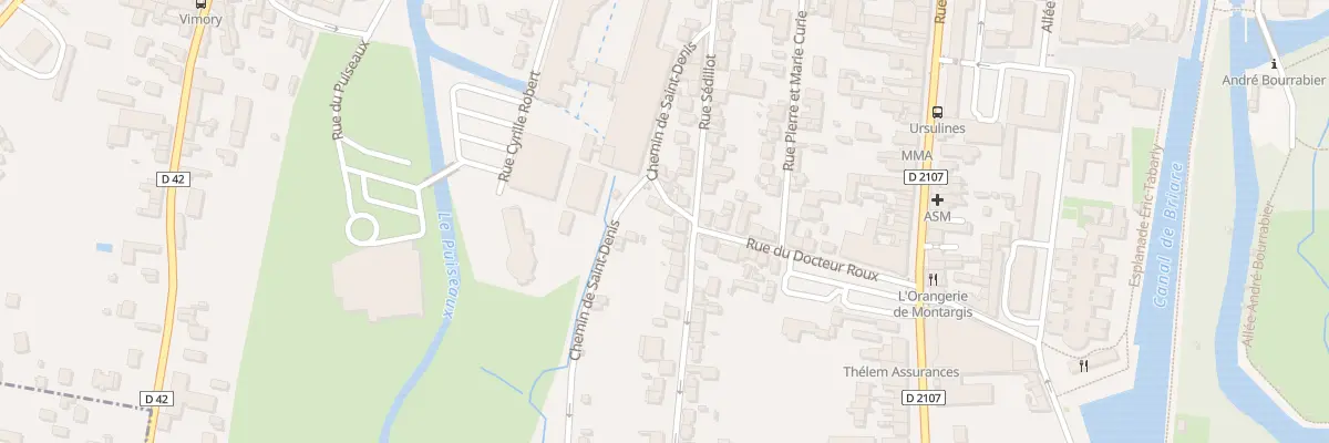 Plan du 2 Rue Mainguet à Montargis