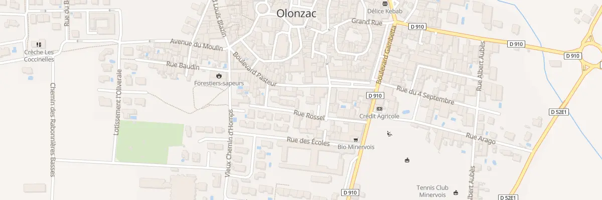 Plan du 5 Bd Pasteur à Olonzac