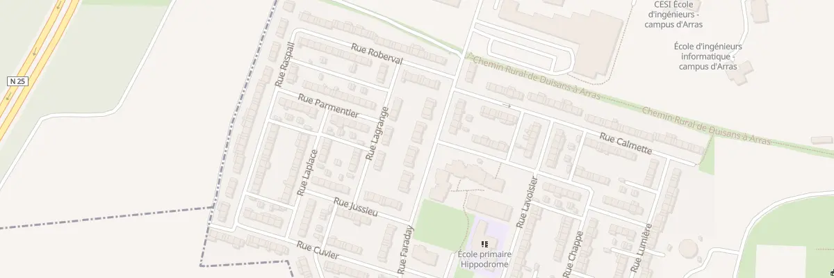 Plan du 41 Rue Faraday à Arras