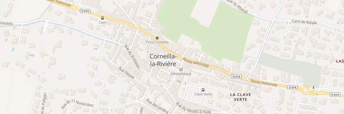 Plan du 63 Rte Nationale à Corneilla-la-Rivière
