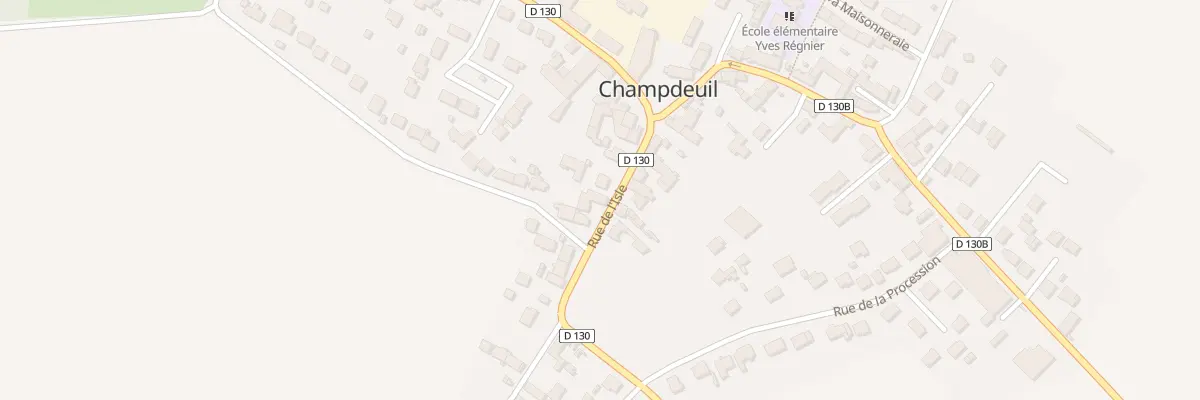 Plan du 13B Rue Grande à Champdeuil