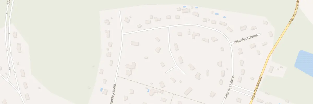 Plan du 89 All des Liévres à Boismorand