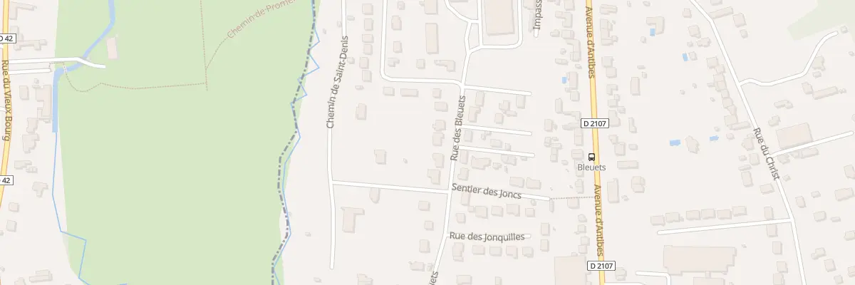 Plan du 621 Rue des Bleuets à Amilly