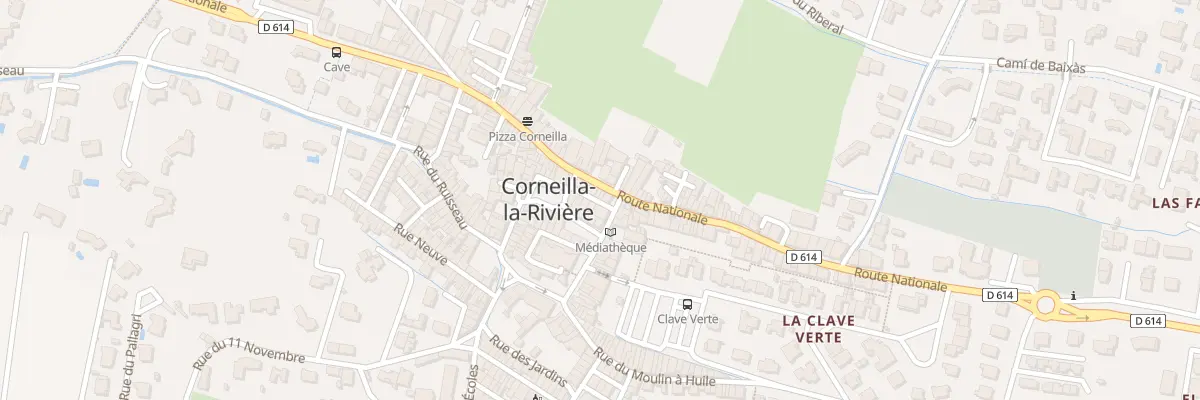 Plan du 55 Rte Nationale à Corneilla-la-Rivière