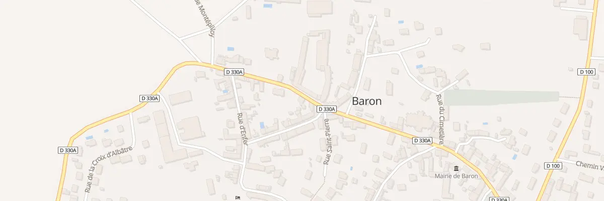 Plan du 3 Rue de la Porte de l’Echelette à Baron
