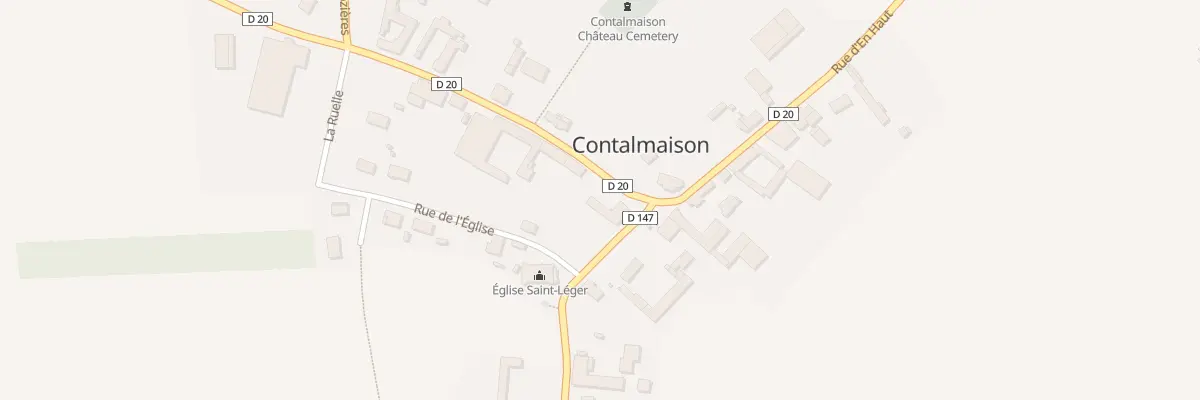 Plan du 1 Rue Vicaire à Contalmaison