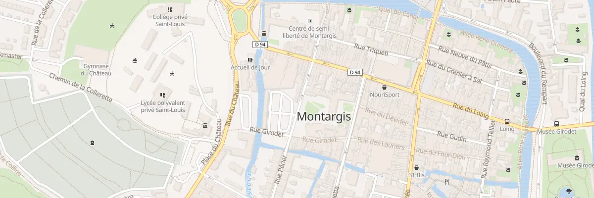 Plan du 8 Rue Périer à Montargis