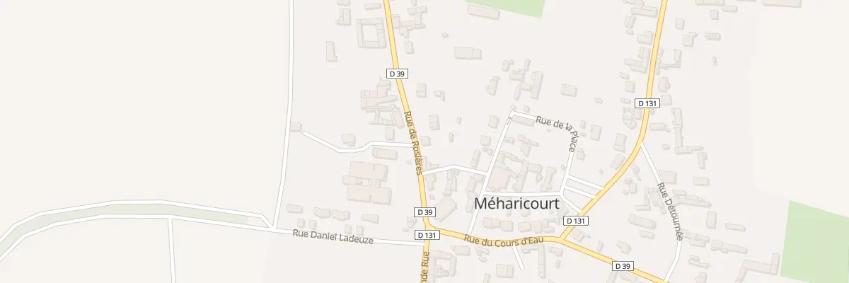 Plan du 5026 Rue de Rosières à Méharicourt