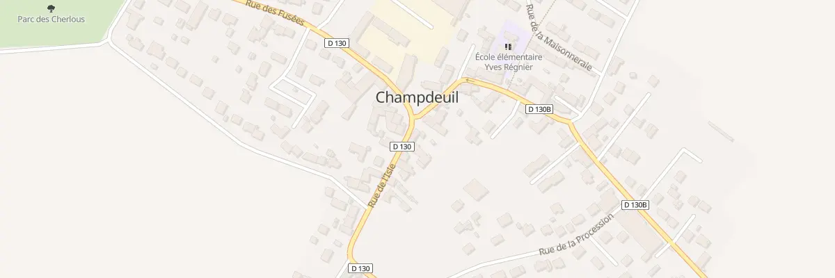 Plan du 28 Rue Grande à Champdeuil