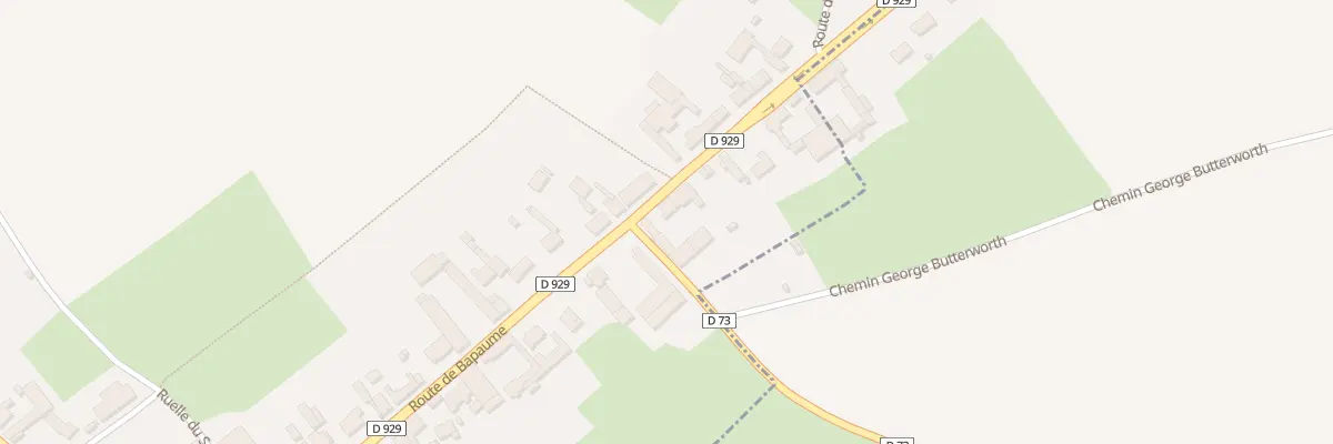 Plan du 430 Rte de Bapaume à Pozières