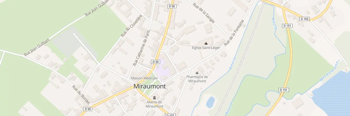 Plan du 2 Rue Cotté Devin à Miraumont