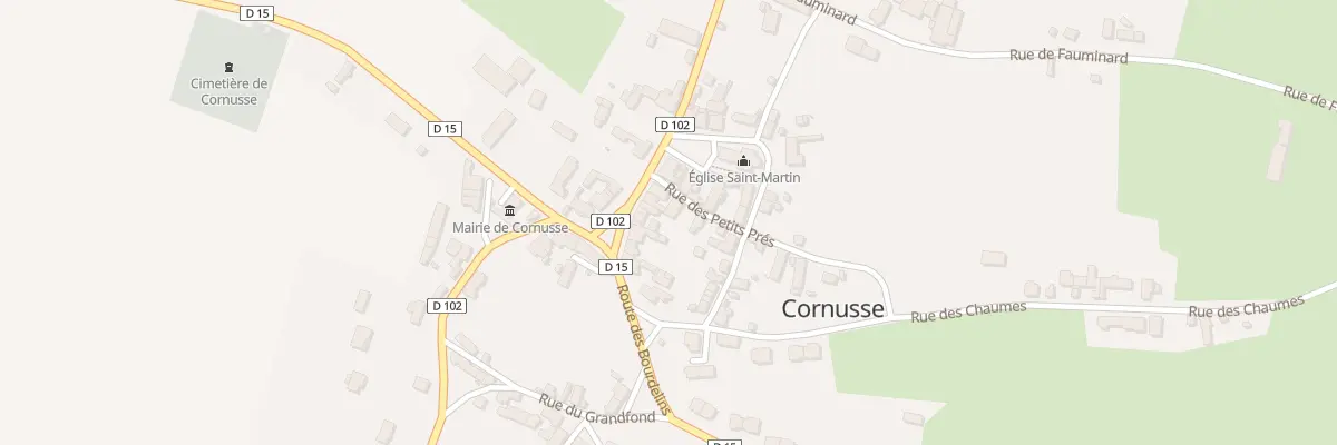 Plan du 8 Rte de Bengy à Cornusse