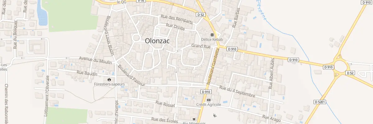 Plan du 14 Rue Saint Antoni à Olonzac