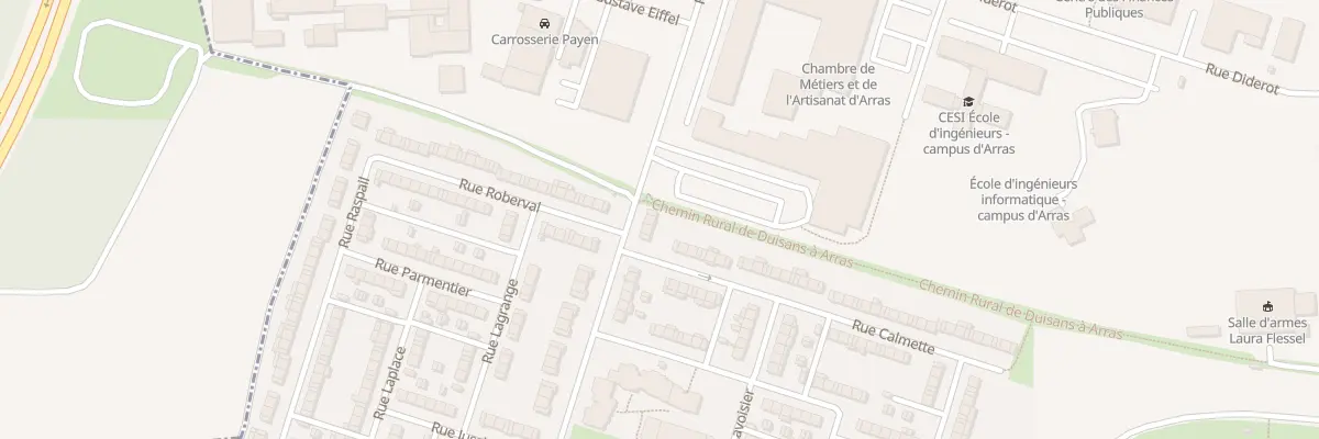 Plan du 28 Rue Faraday à Arras