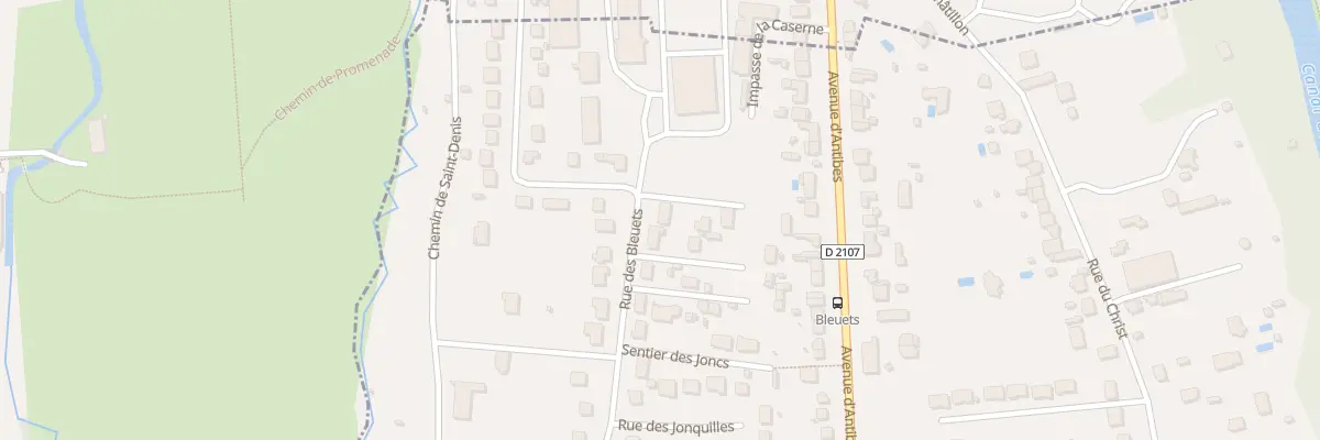 Plan du 670 Rue des Bleuets à Amilly