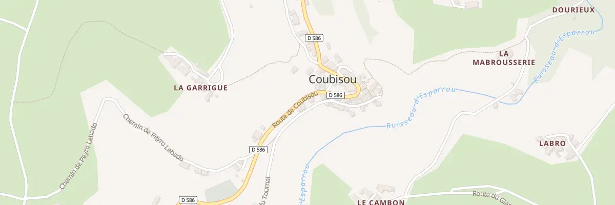 Plan du 288 Coubisou à Coubisou