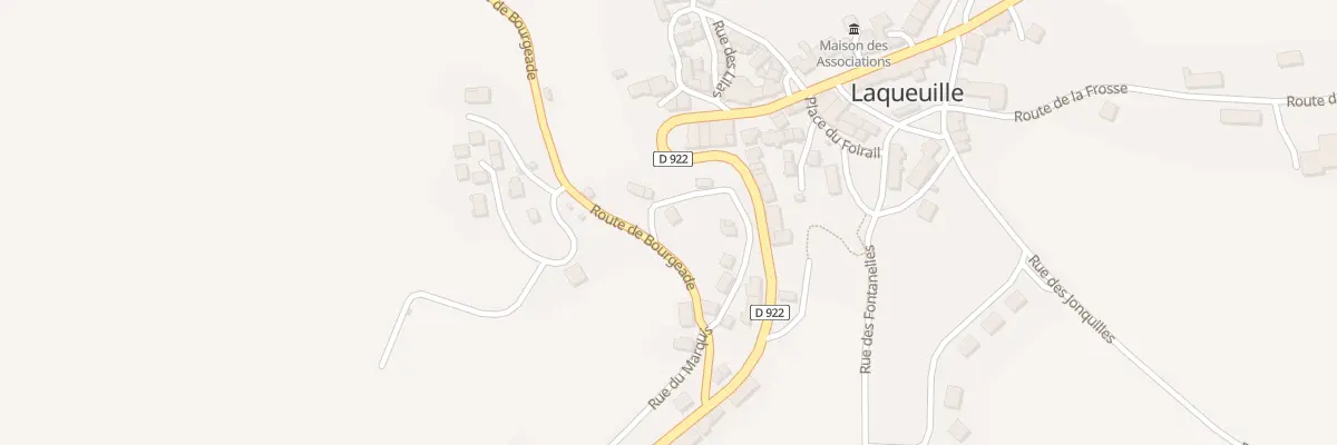 Plan du 5087 Bourg de Laqueuille à Laqueuille