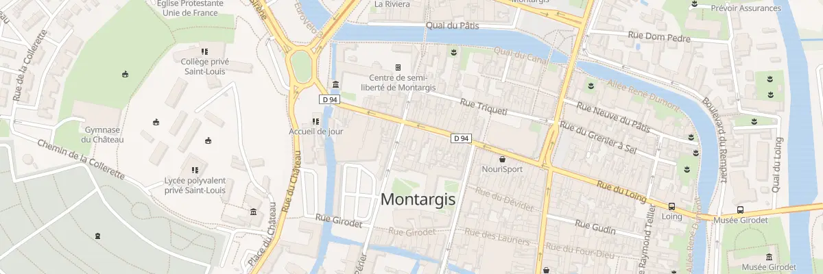 Plan du 87 Rue du Gen Leclerc à Montargis