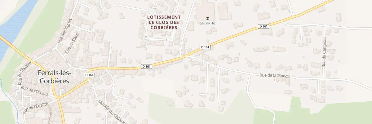 Plan du 2 Rue de la Pinède à Ferrals-les-Corbières
