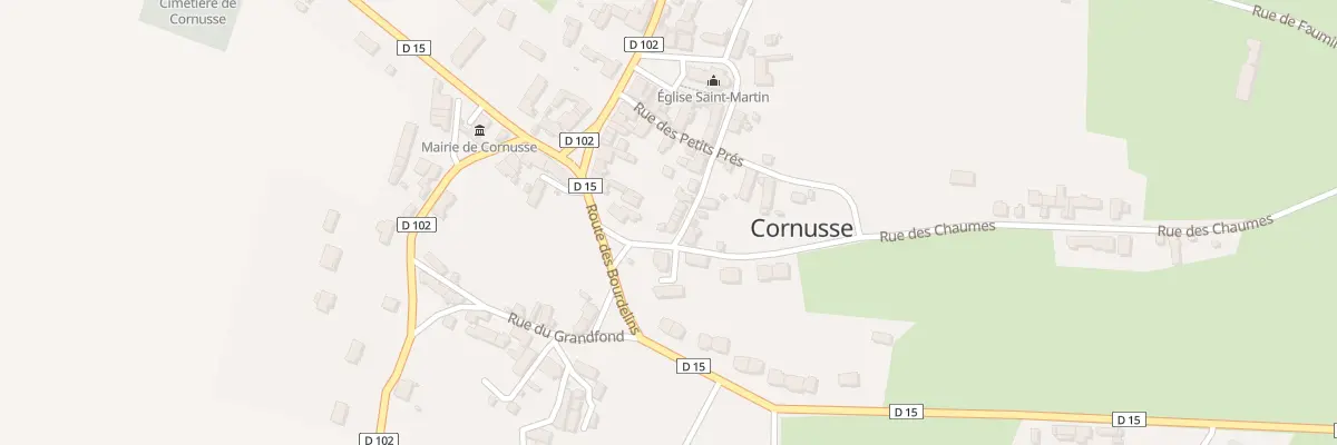 Plan du 1 Rue de la Cure à Cornusse