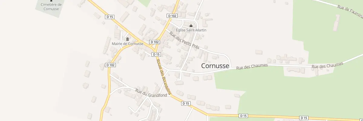 Plan du 39 Le Bourg à Cornusse
