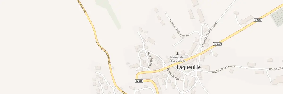 Plan du 5008 Bourg de Laqueuille à Laqueuille