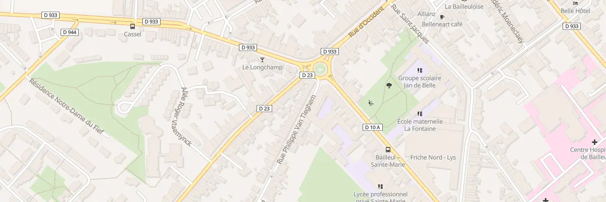 Plan du 10 Rue Philippe Van Tieghem à Bailleul