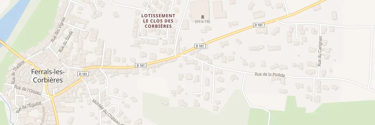 Plan du 177A Rue de la Pinède à Ferrals-les-Corbières